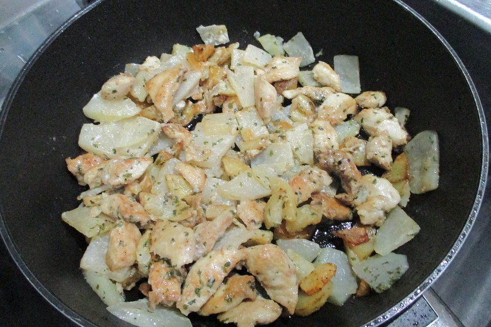 Hühnchen-Kohlrabi-Ragout