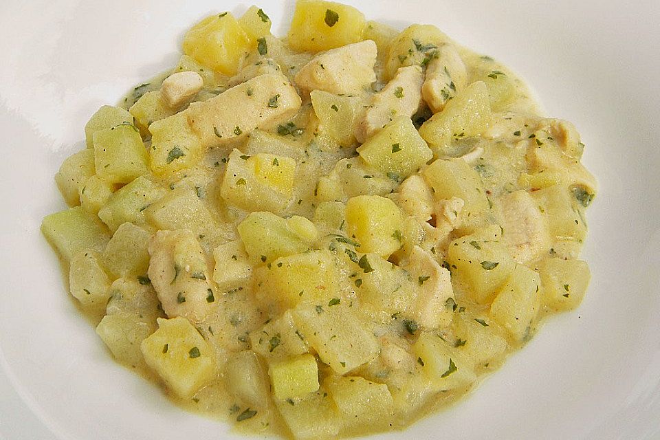 Hühnchen-Kohlrabi-Ragout