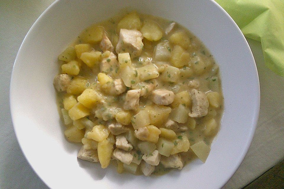 Hühnchen-Kohlrabi-Ragout