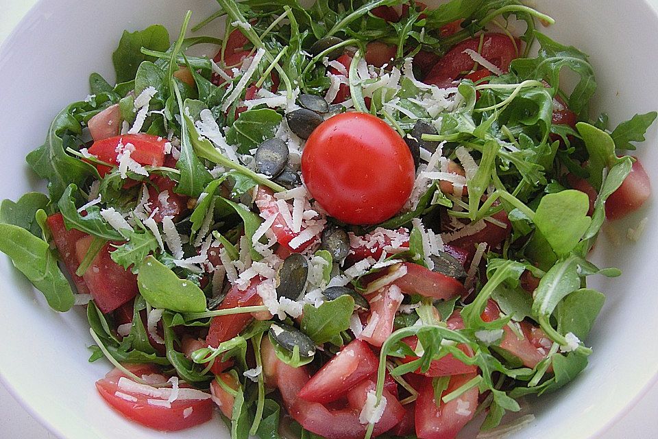 Rucola - Salat mit Balsamessig