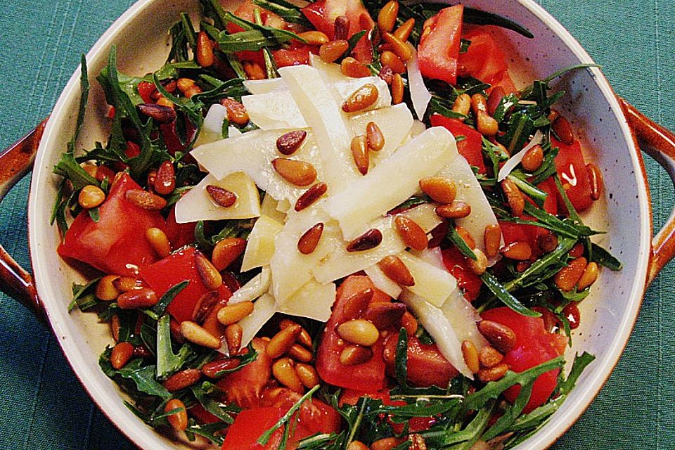 Rucola - Salat mit Balsamessig