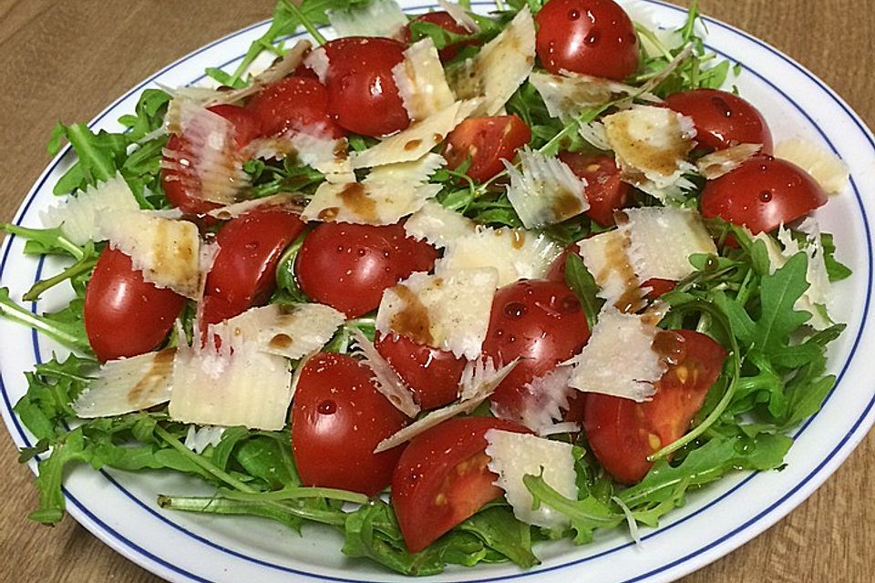 Rucola - Salat mit Balsamessig