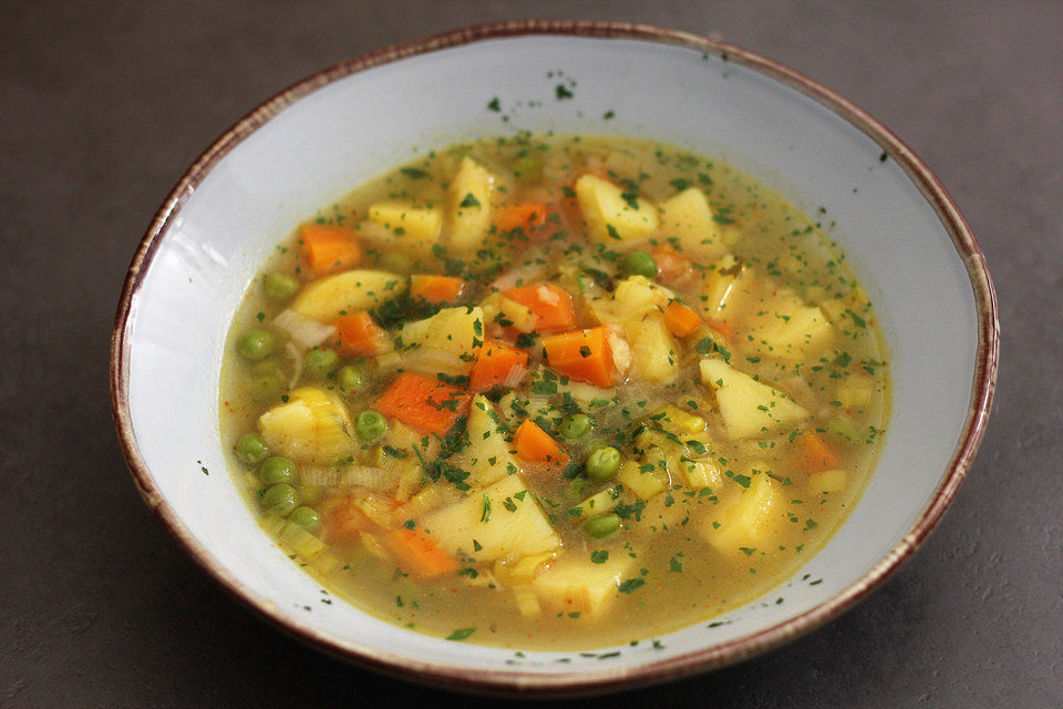 Bunte Kartoffelsuppe