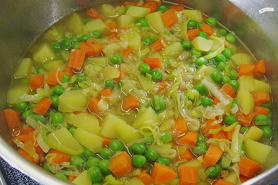 Bunte Kartoffelsuppe