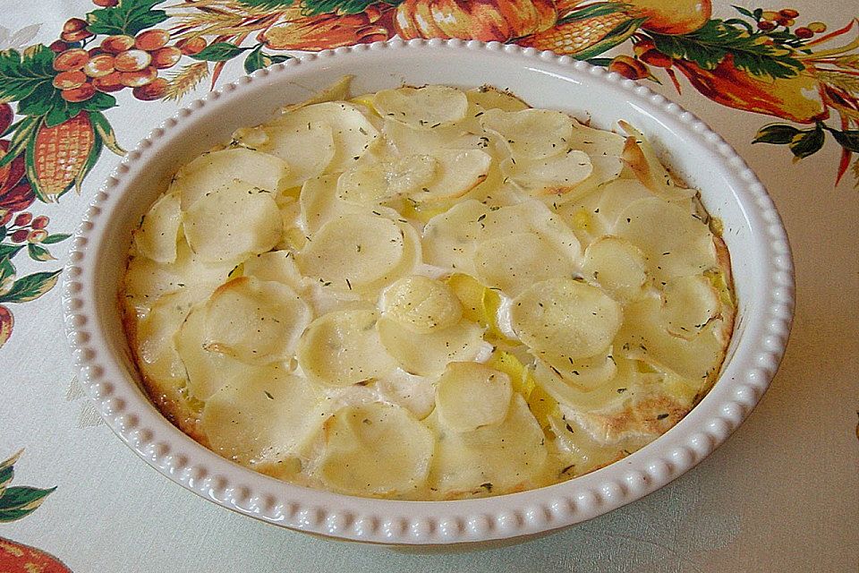 Kürbis-Gratin