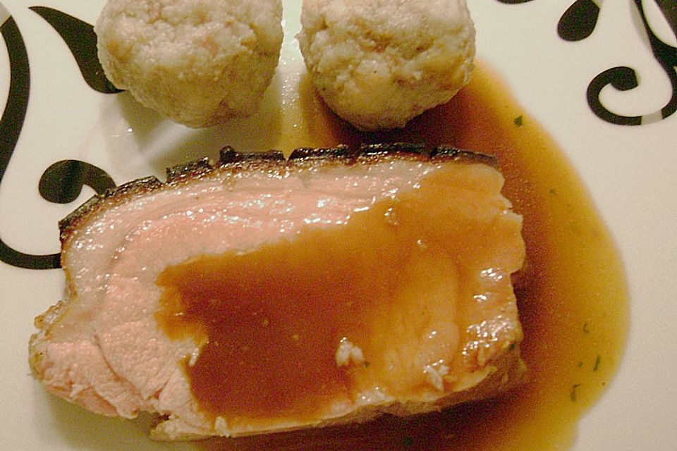 Krustenbraten mit Malzbiersoße