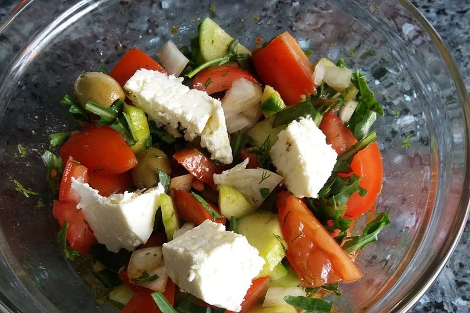 Tomatensalat mit Feta