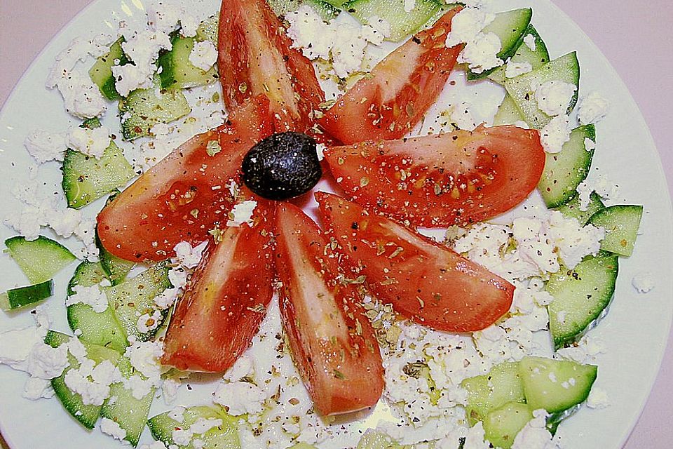 Tomatensalat mit Feta