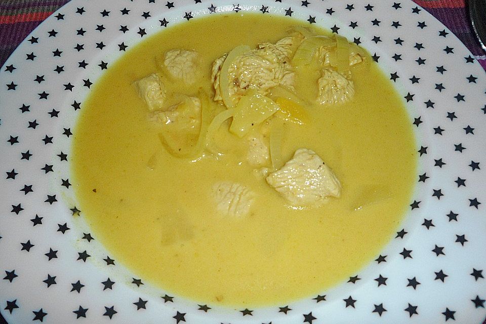 Curry - Ananas - Rahmsuppe