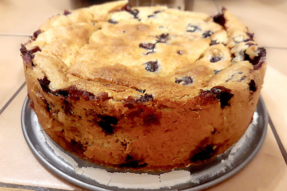 Grießkuchen mit Beeren