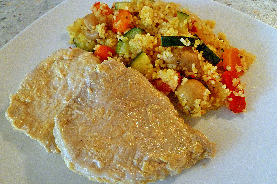 Gemüsepfanne mit Bulgur