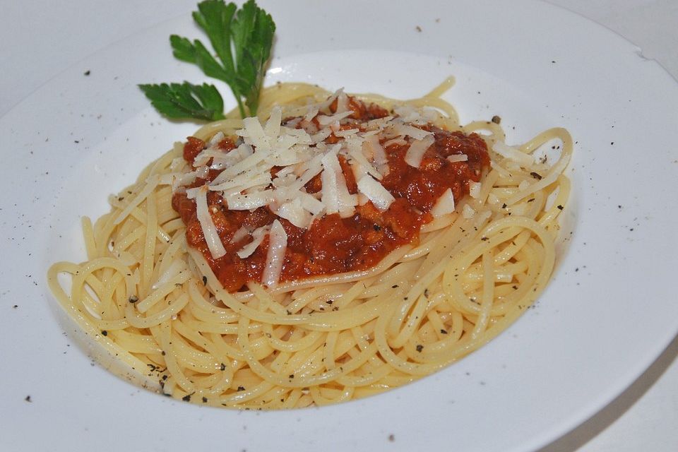 Vegetarische Spaghetti Bolognese