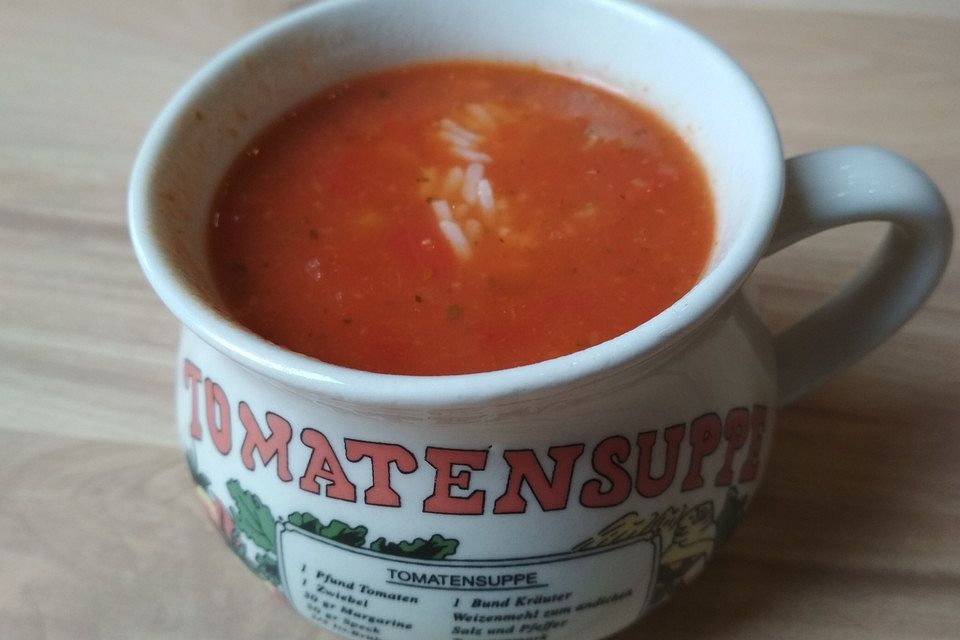 Tomaten - Reis - Suppe