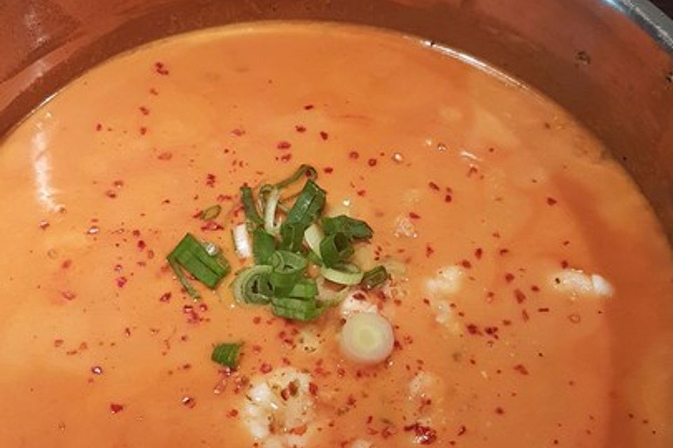 Scharfe Tomaten - Kokos - Suppe