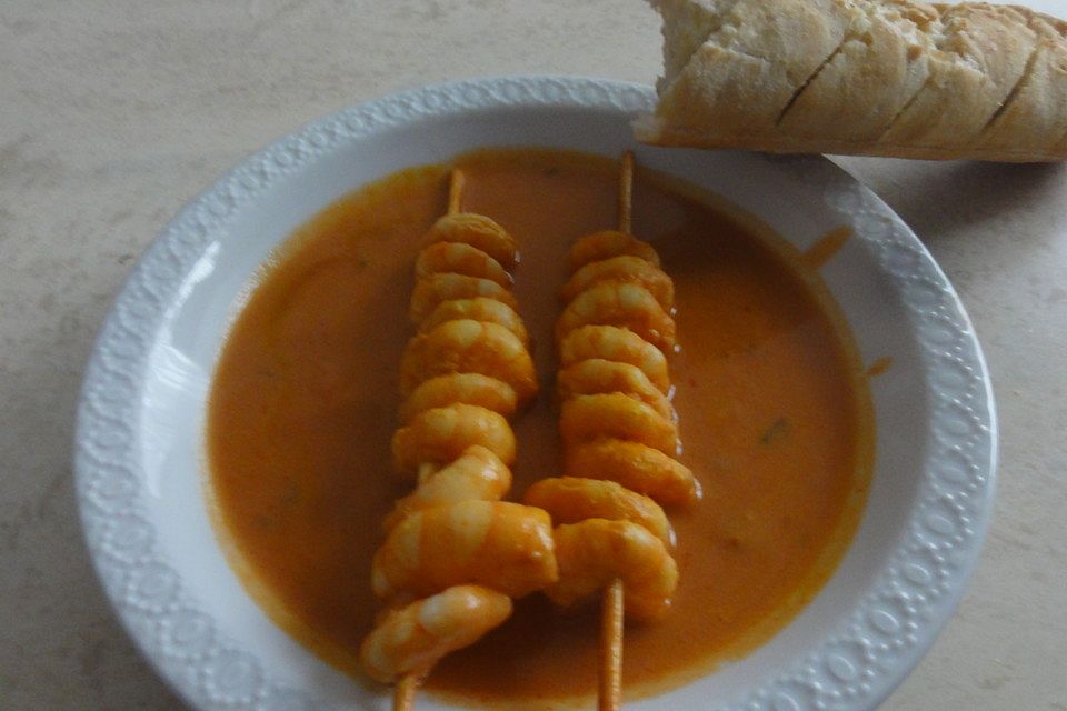 Scharfe Tomaten - Kokos - Suppe