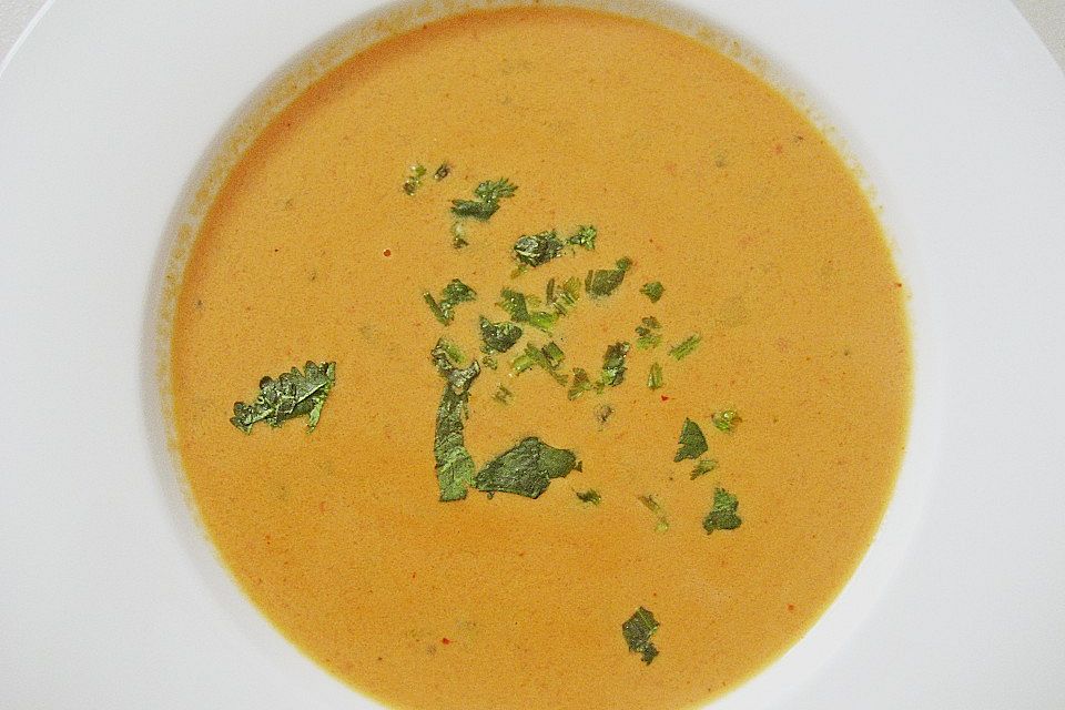 Scharfe Tomaten - Kokos - Suppe