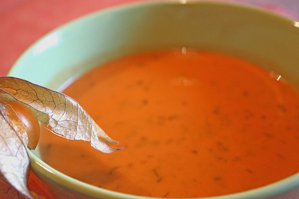 Scharfe Tomaten - Kokos - Suppe