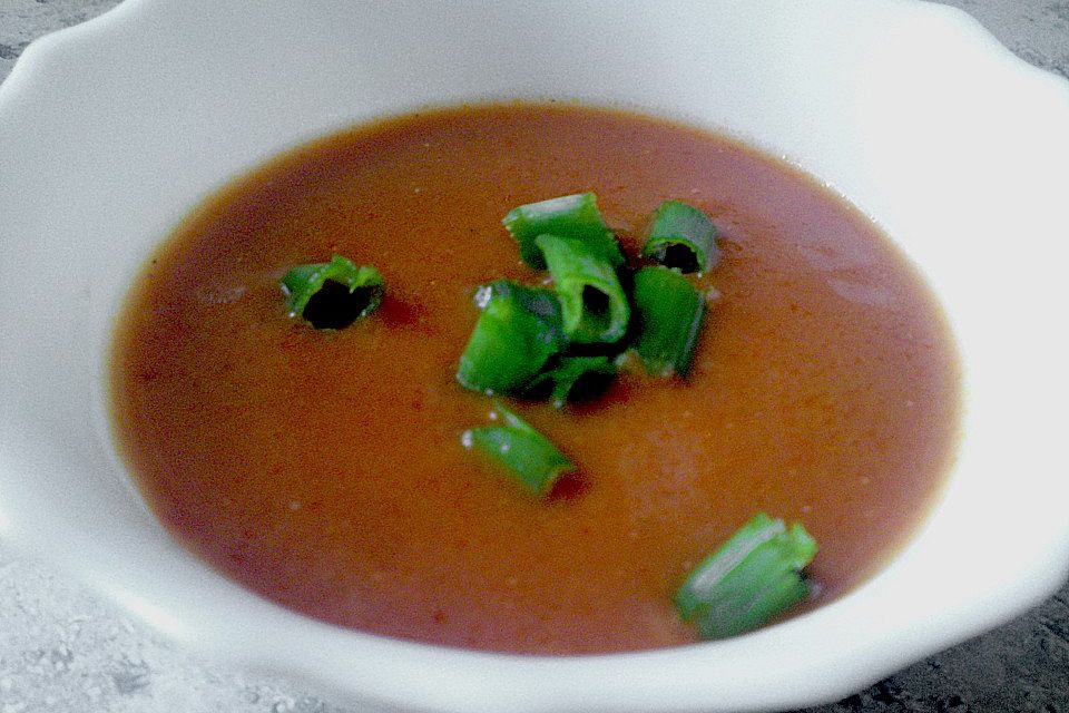 Scharfe Tomaten - Kokos - Suppe