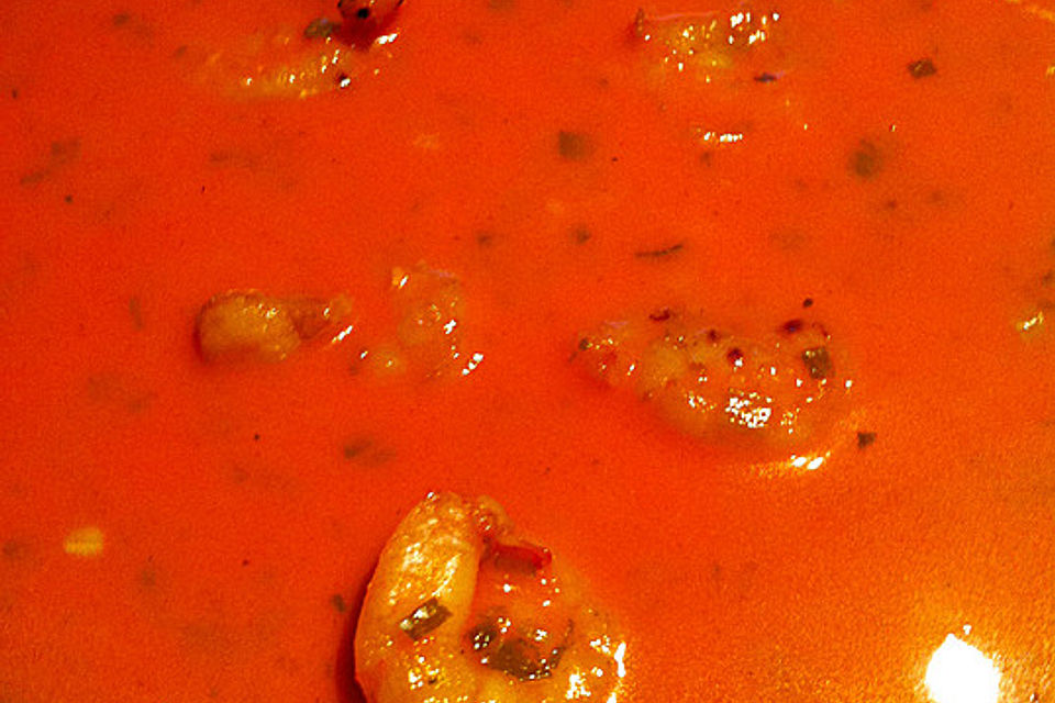 Scharfe Tomaten - Kokos - Suppe