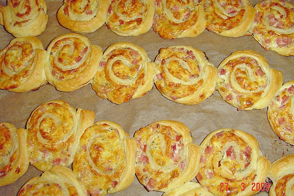 Blätterteig - Schnecken