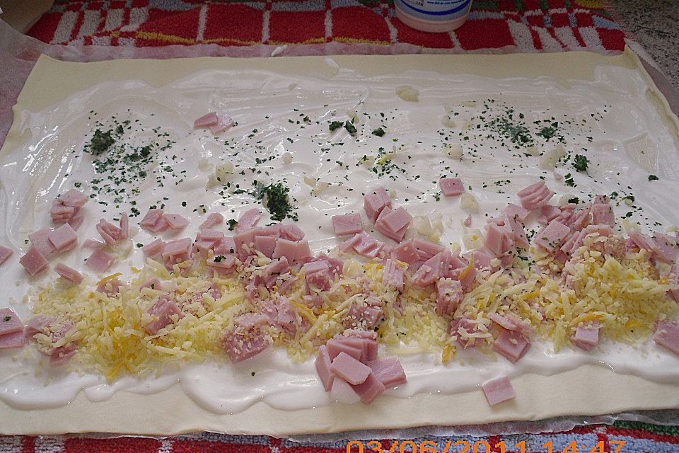 Blätterteig - Schnecken