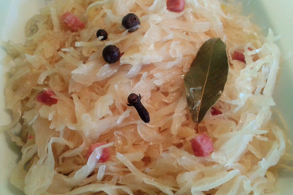 Sauerkraut mit Speck