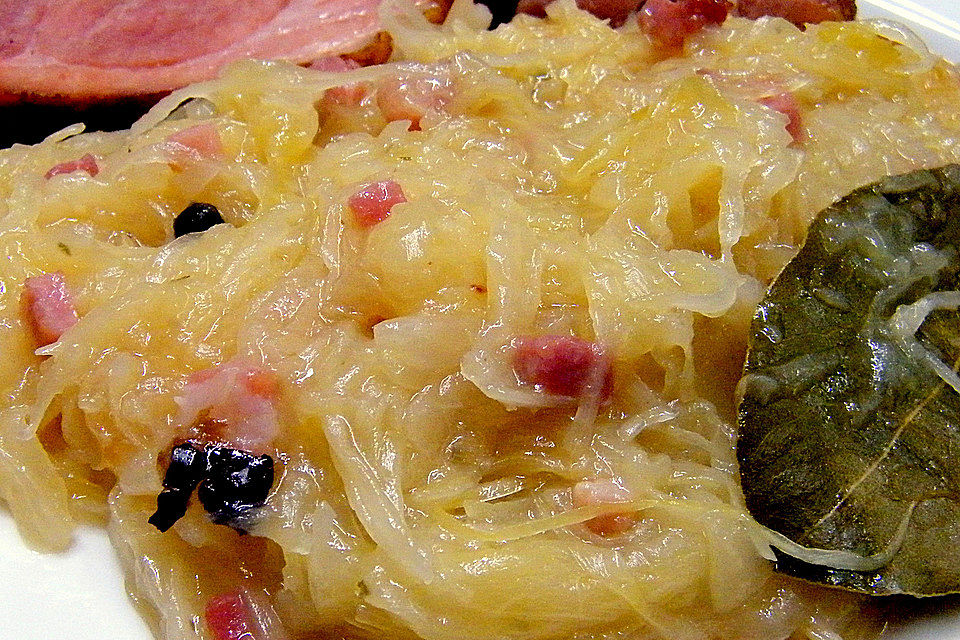 Sauerkraut mit Speck