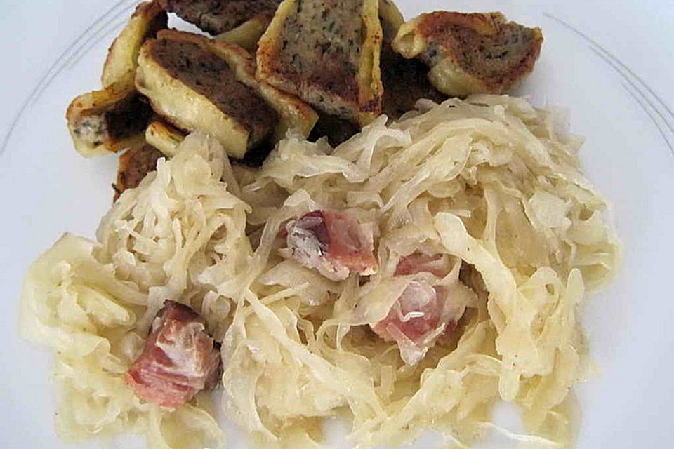 Sauerkraut mit Speck