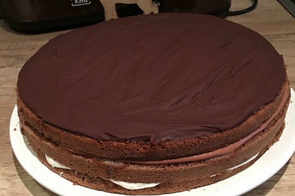 Bananen - Schokoladen - Torte