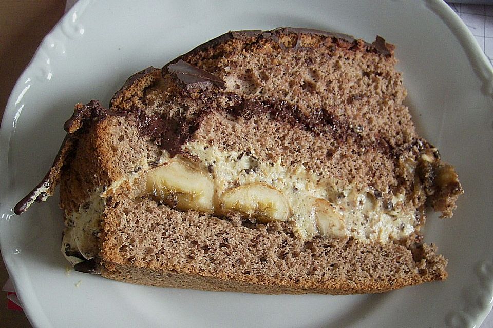 Bananen - Schokoladen - Torte