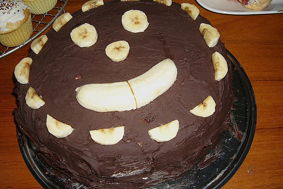 Bananen - Schokoladen - Torte