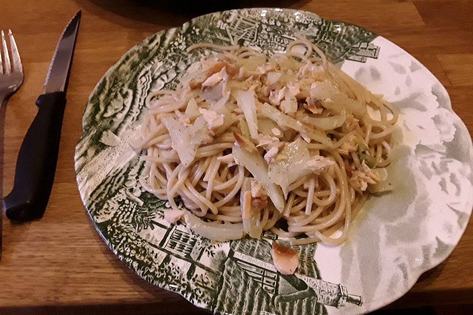 Fenchel - Lachs - Spaghettini