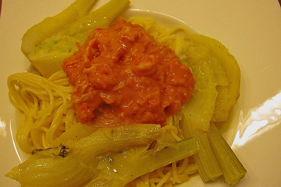 Fenchel - Lachs - Spaghettini