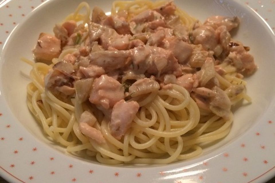 Fenchel - Lachs - Spaghettini