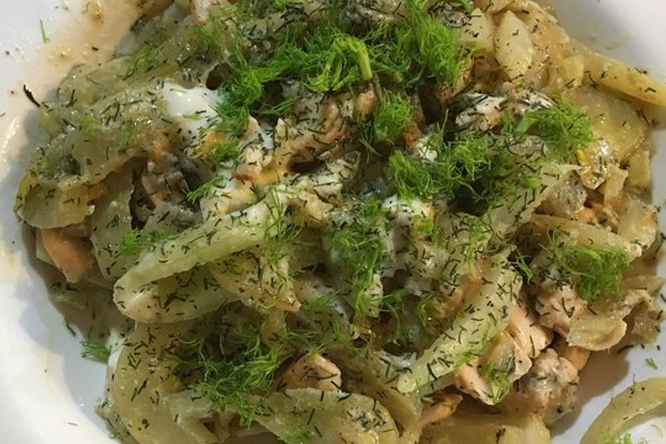 Fenchel - Lachs - Spaghettini