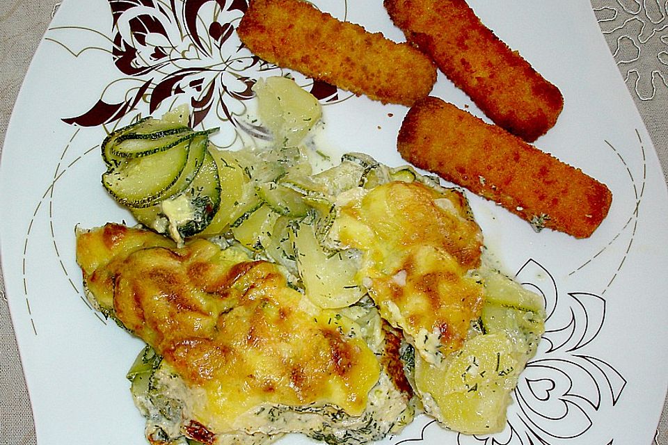 Kartoffel - Zucchini - Gratin