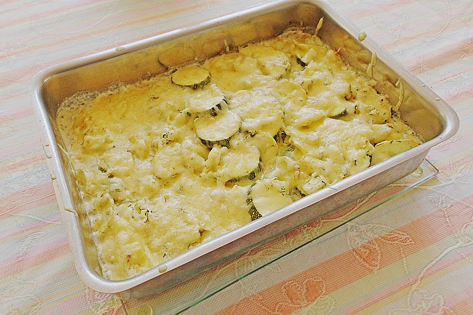 Kartoffel - Zucchini - Gratin