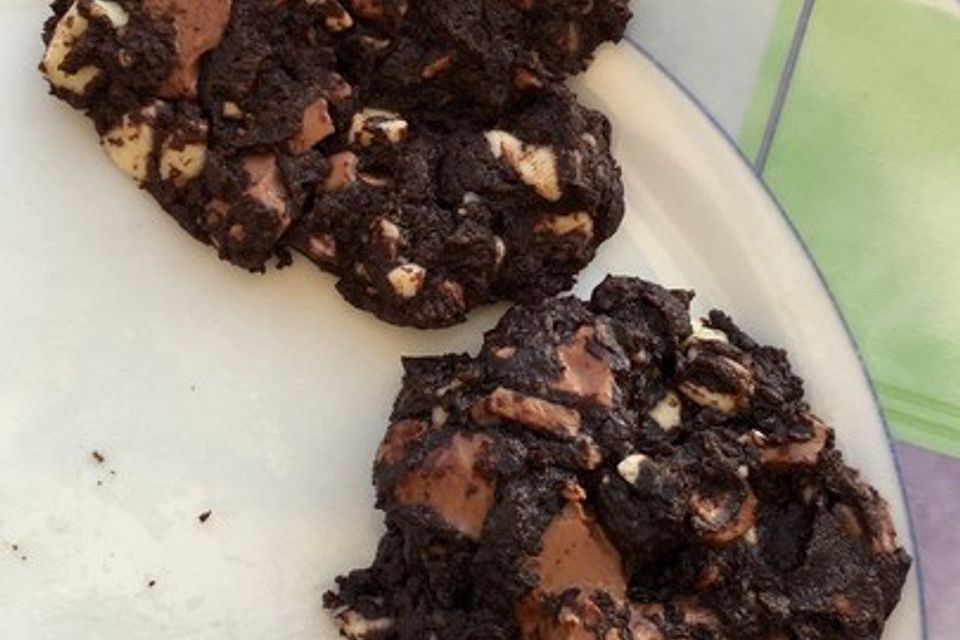 Cookies aux trois chocolats