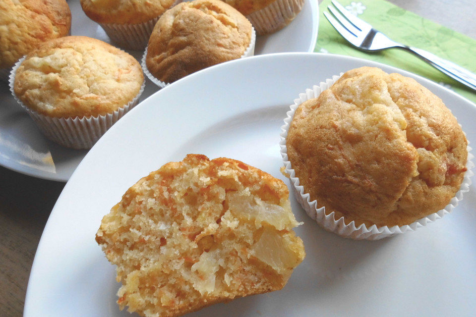 Ananas - Möhren Muffins