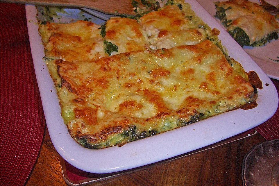 Spinat-Lasagne