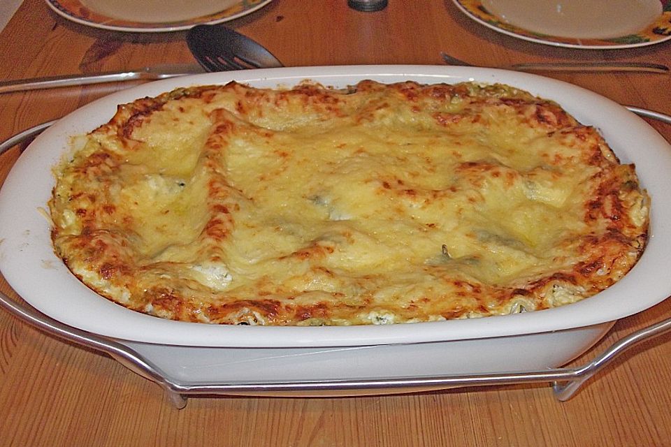 Spinat-Lasagne