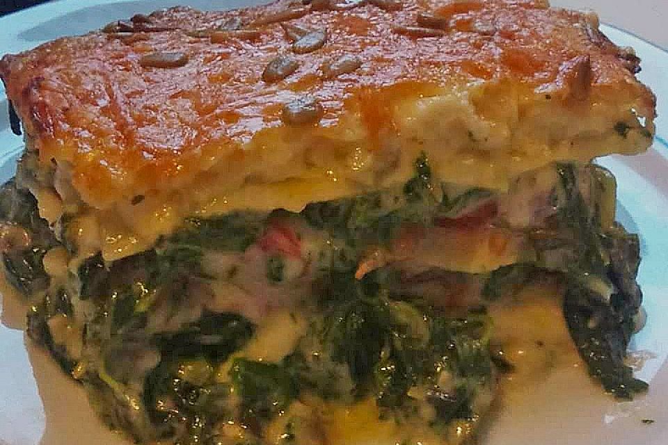 Spinat-Lasagne