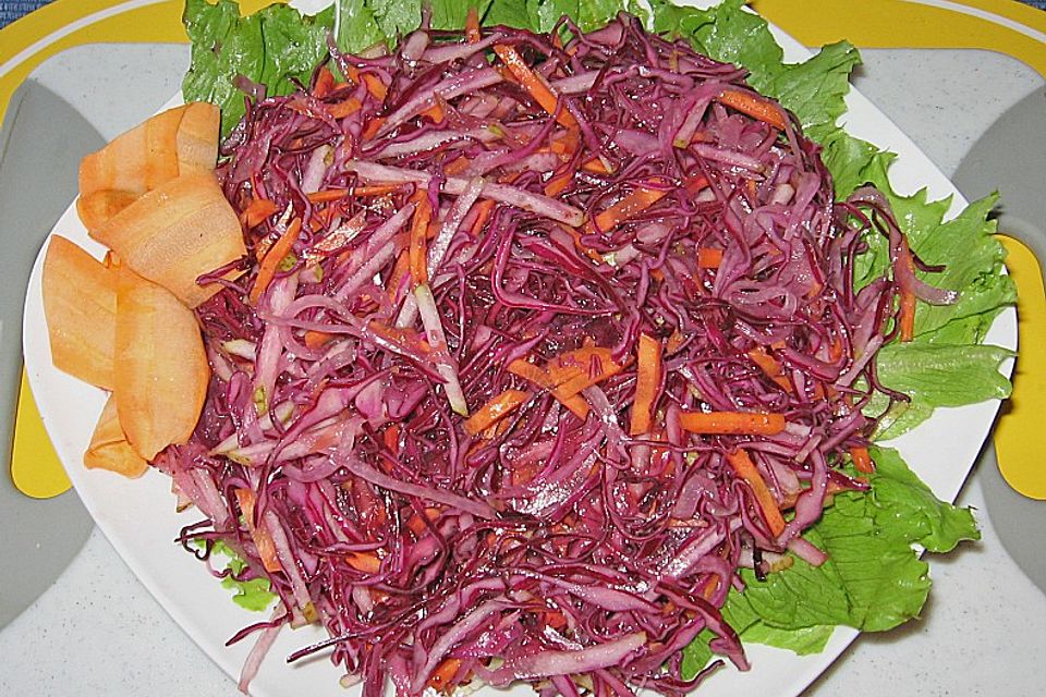 Birnen - Rotkohl Salat