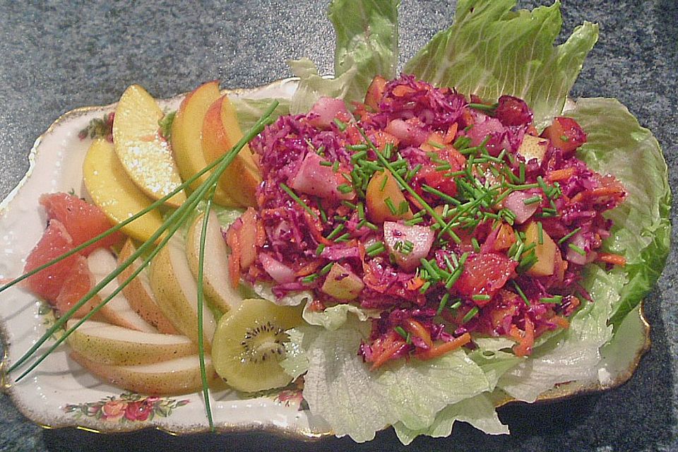 Birnen - Rotkohl Salat