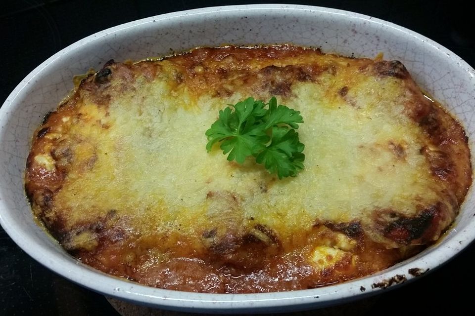 Einfache Lasagne Bolognese