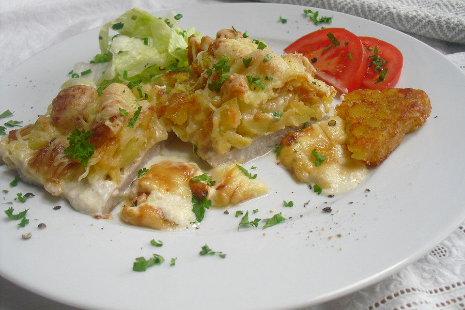 Schnitzel überbacken