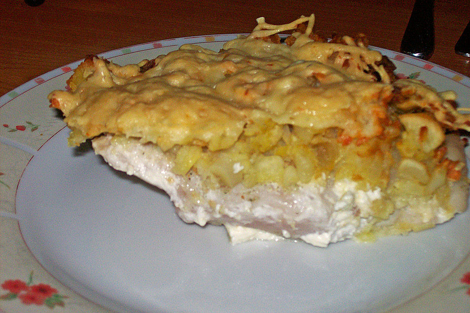 Schnitzel überbacken