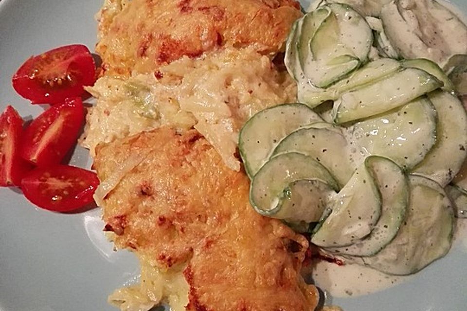 Schnitzel überbacken