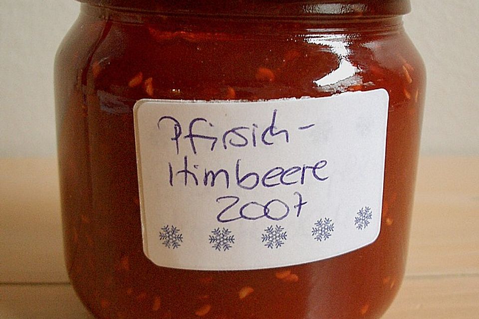 Pfirsich - Himbeer - Marmelade