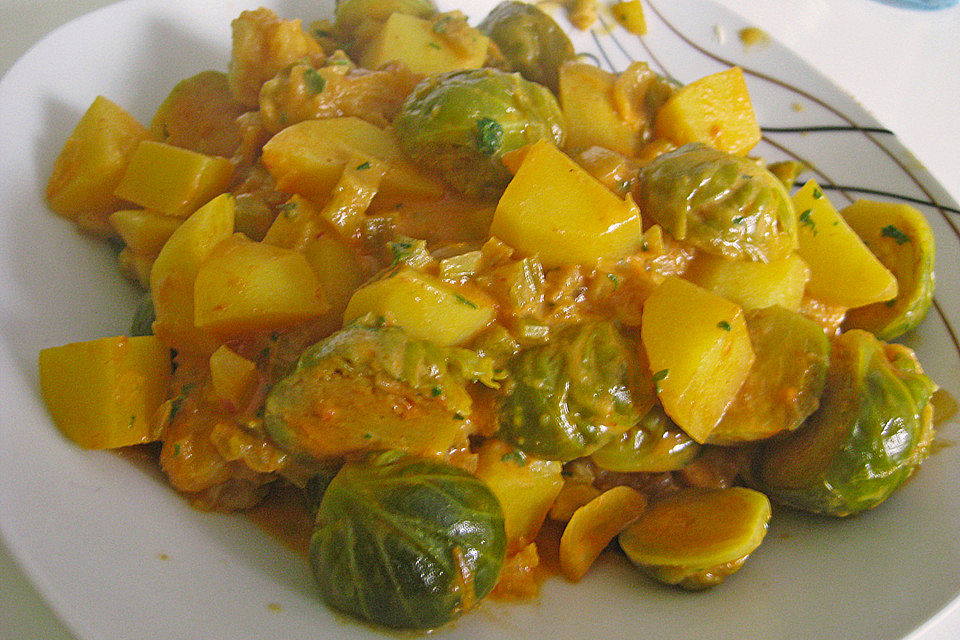 Rosenkohl-Curry